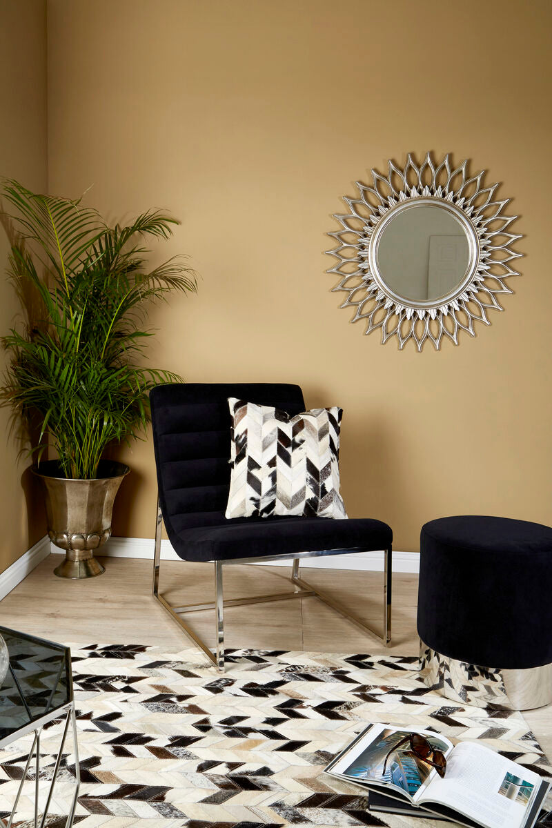 Bosie Safira Black & White Patchwork Cushion Cover