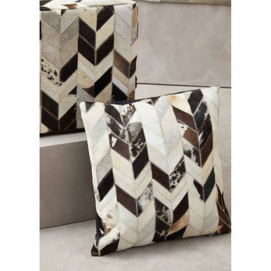 Bosie Safira Black & White Patchwork Cushion Cover