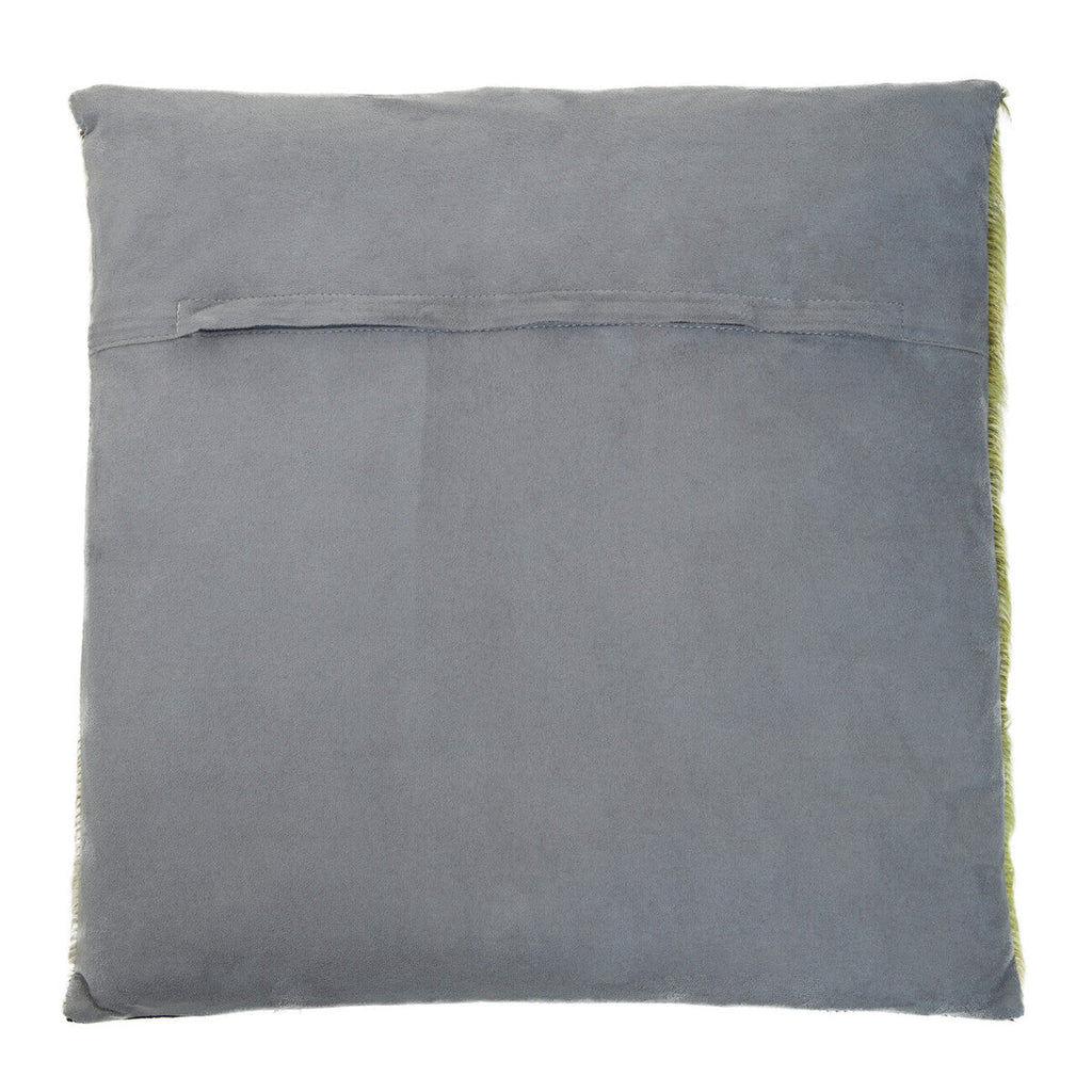 Bosie Safira Geometric Hair On Leather Patchwork Cushion