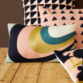 Bosie Ozella Curved Stripes Embroidered Cushion