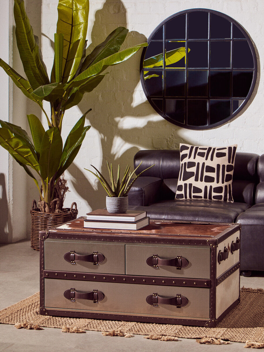 Bosie Ozella Natural & Black Square Cushion