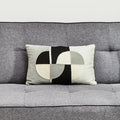 Bosie Ozella Circular Print Embroidered Rectangular Cushion