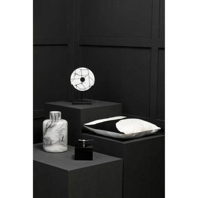 Bosie Ozella Black & White Semi Circular Design Cushion
