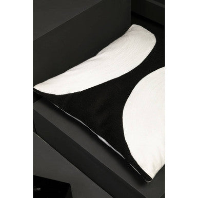 Bosie Ozella Black & White Semi Circular Design Cushion