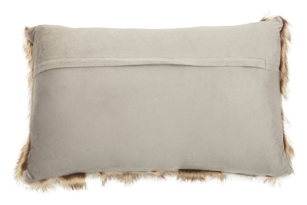 Bosie Lamina Grey & Natural Fur Cushion