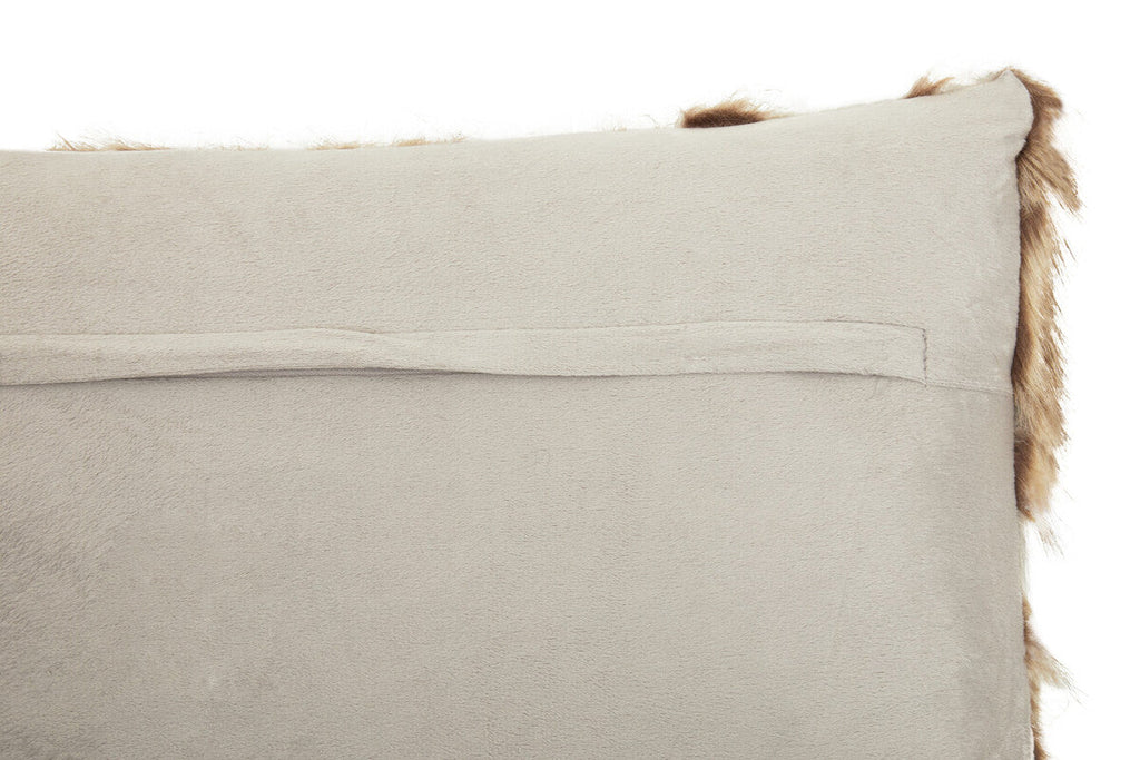 Bosie Lamina Grey & Natural Fur Cushion