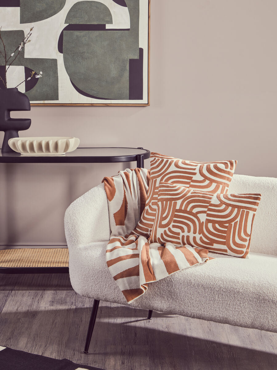 Bosie Ozella Natural & Terracotta Cushion