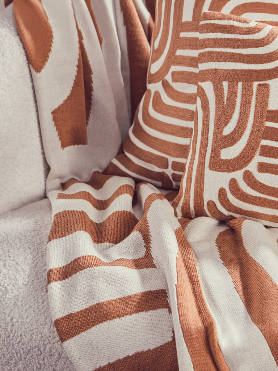 Bosie Ozella Natural & Terracotta Cushion