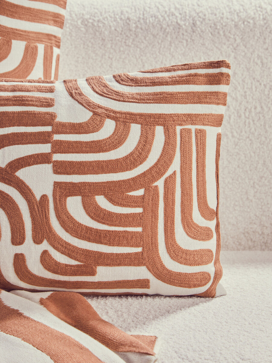 Bosie Ozella Natural & Terracotta Cushion