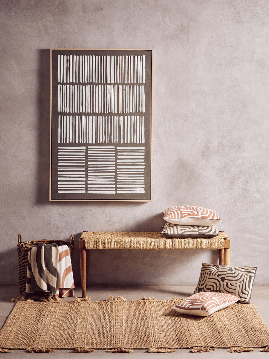 Bosie Ozella Natural & Terracotta Cushion