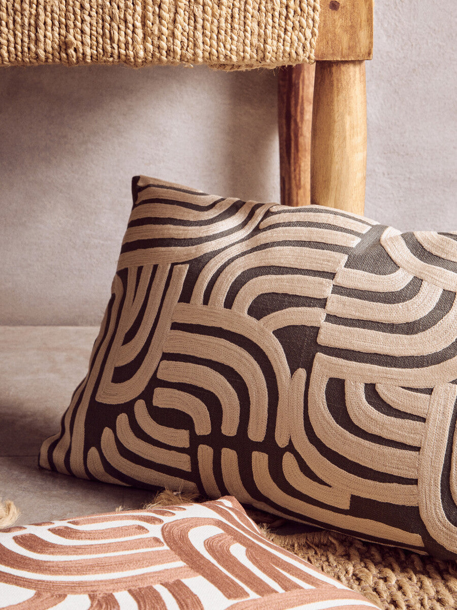 Bosie Ozella Natural & Terracotta Cushion