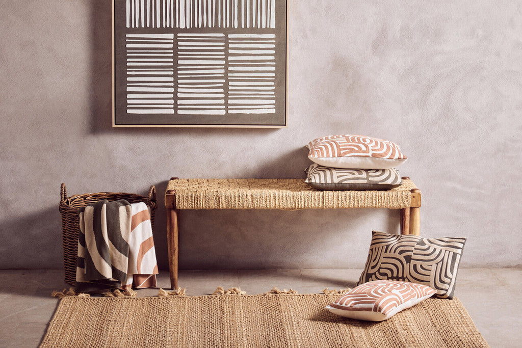 Bosie Ozella Natural & Terracotta Cushion