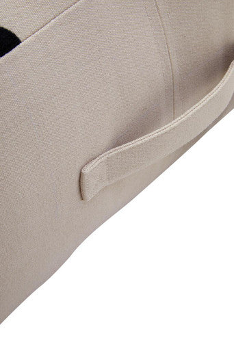Bosie Ozella Natural & Black Square Floor Cushion