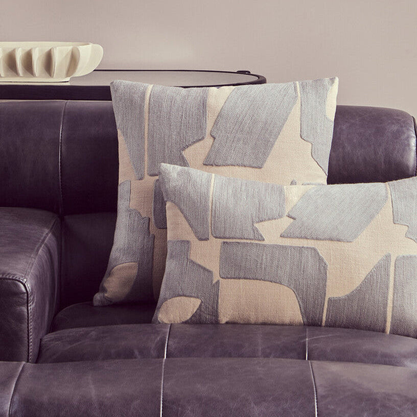 Bosie Ozella Natural & Grey Square Cushion