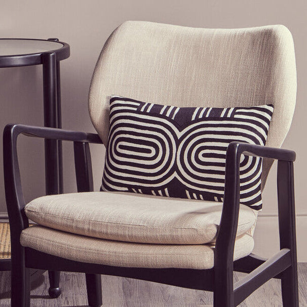 Bosie Ozella Black & White Cushion