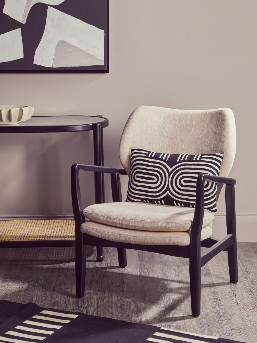 Bosie Ozella Black & White Cushion