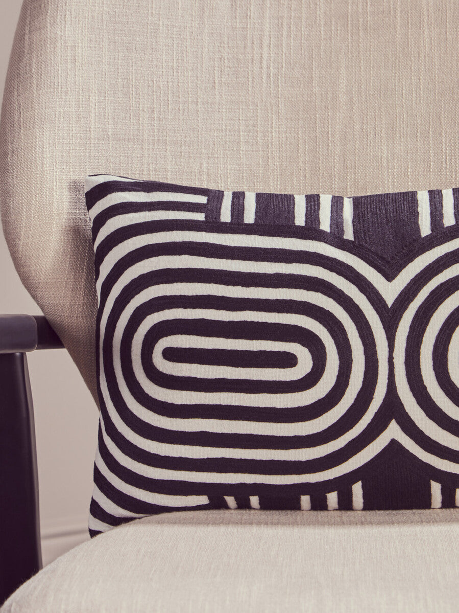 Bosie Ozella Black & White Cushion