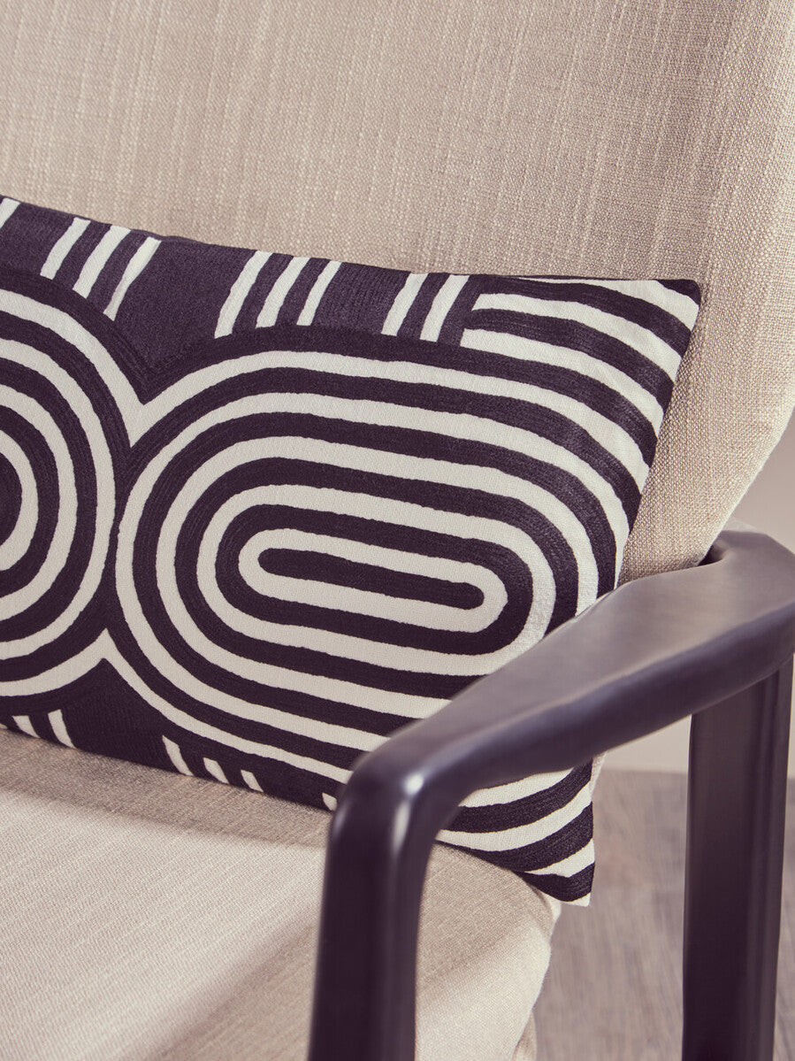 Bosie Ozella Black & White Cushion