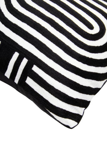 Bosie Ozella Black & White Cushion