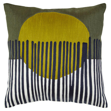 Bosie Ozella Green & White Cushion