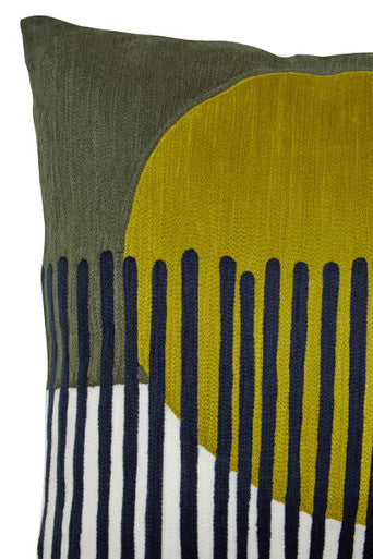 Bosie Ozella Green & White Cushion