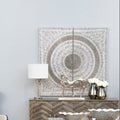 Modello Silver Wood Carving Wall Art
