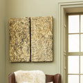 Modello Wood Carving Gold Wall Art