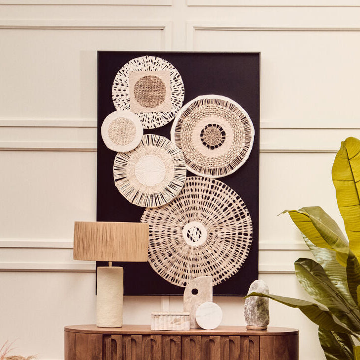 Modello Natural & Black Paper Design Wall Art