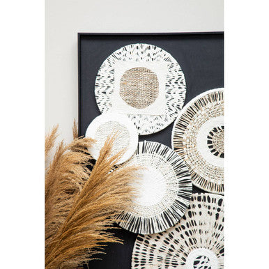 Modello Natural & Black Paper Design Wall Art