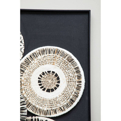 Modello Natural & Black Paper Design Wall Art