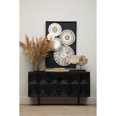 Modello Natural & Black Paper Design Wall Art