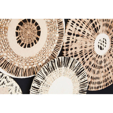 Modello Natural & Black Paper Design Wall Art
