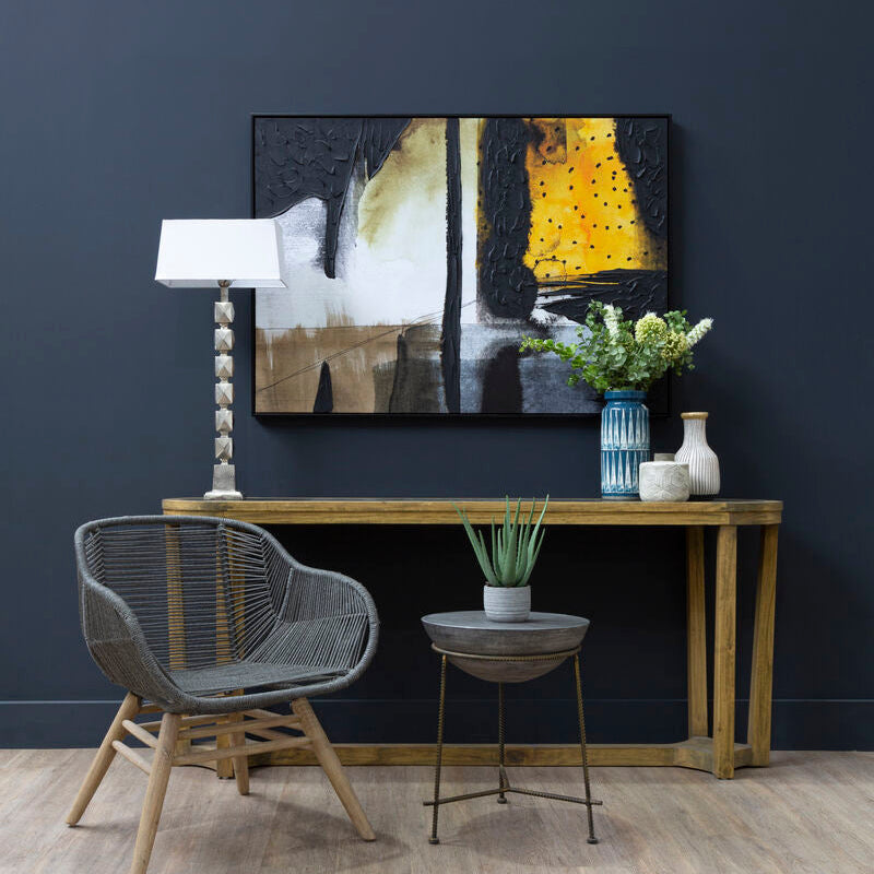 Astratto Black & Ochre Wall Art