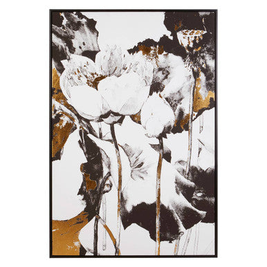 Astratto Floral & Metal Wall Art