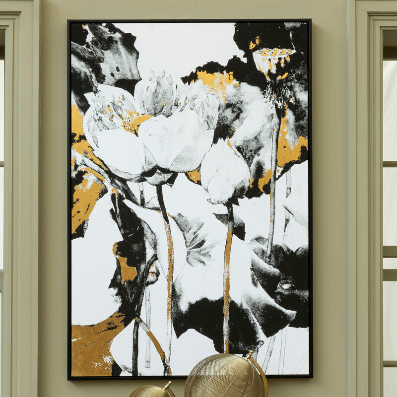 Astratto Floral & Metal Wall Art