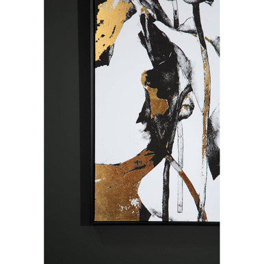 Astratto Floral & Metal Wall Art