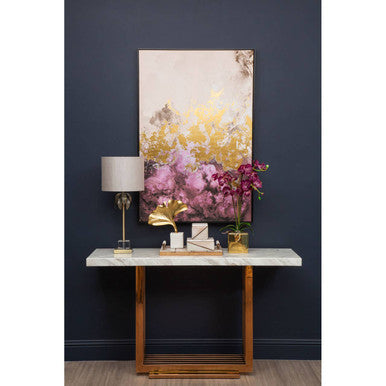 Astratto Cream & Mauve Wall Art