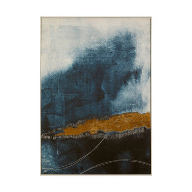 Astratto Blue & Gold Wall Art