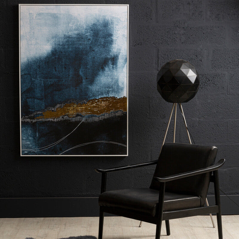 Astratto Blue & Gold Wall Art