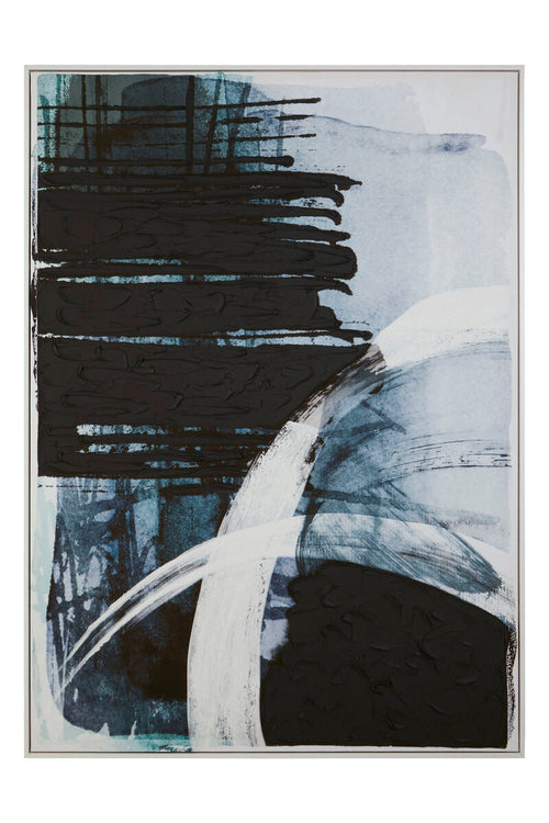Astratto Blue & Black Wall Art