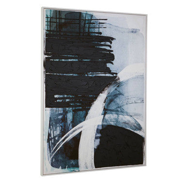 Astratto Blue & Black Wall Art