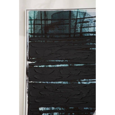 Astratto Blue & Black Wall Art