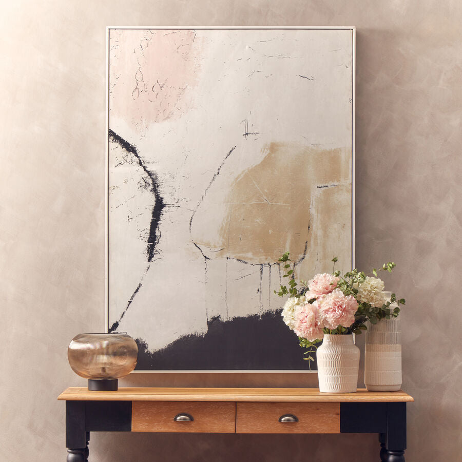 Astratto Natural Pink & Classic Wall Art