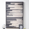 Astratto Black & Natural Canvas Wall Art