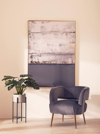 Astratto Grey & Gold Foil Wall Art