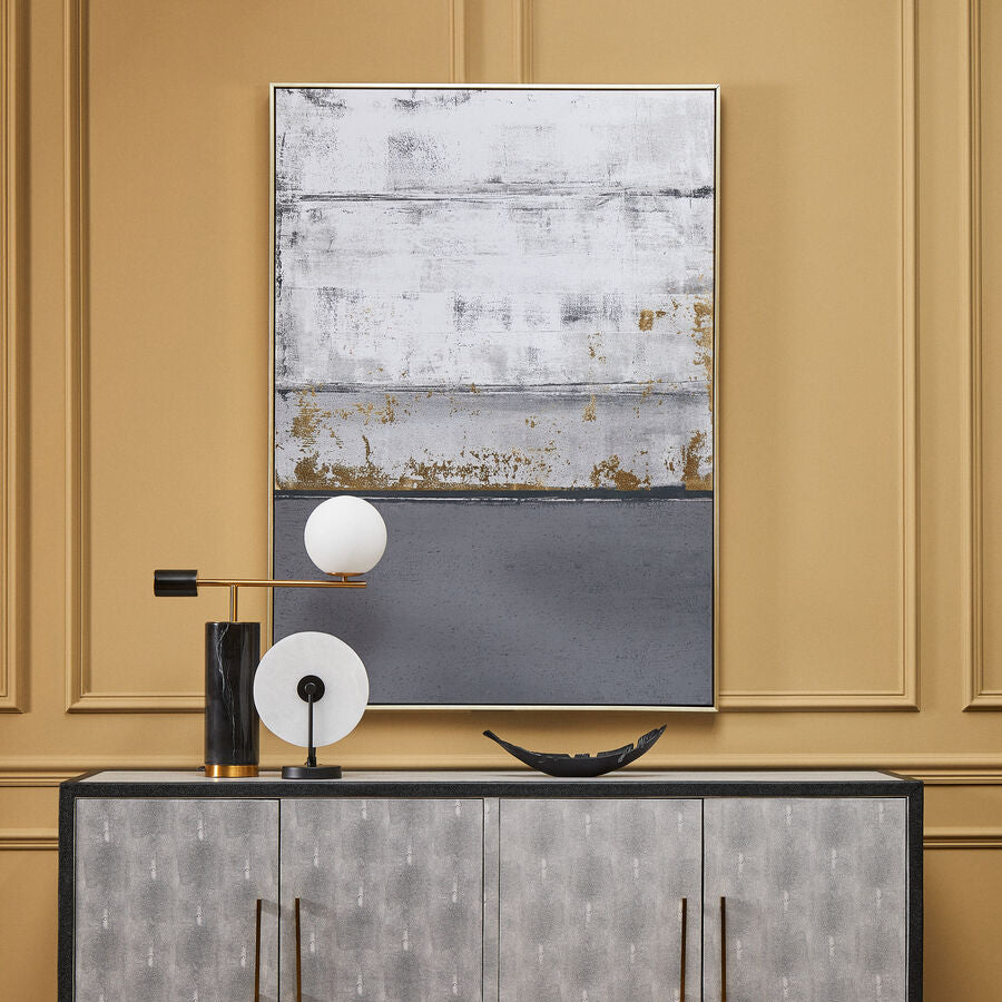 Astratto Grey & Gold Foil Wall Art