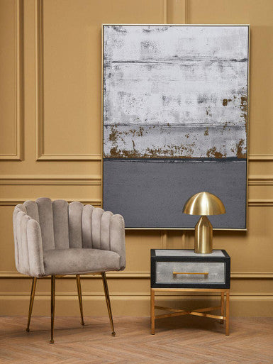 Astratto Grey & Gold Foil Wall Art