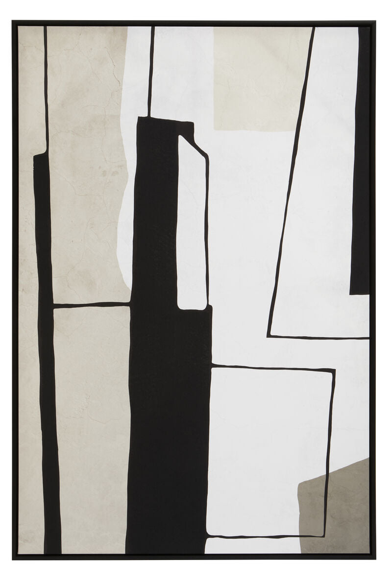 Astratto Abstract Wall Art Black Industrial