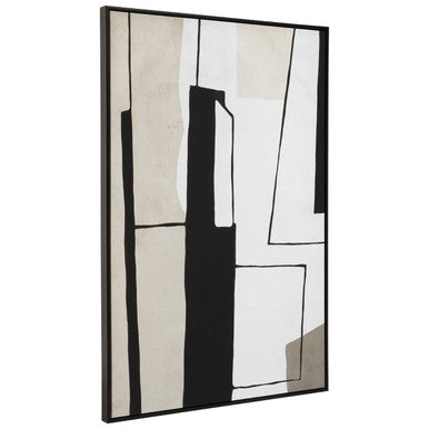 Astratto Abstract Wall Art Black Industrial