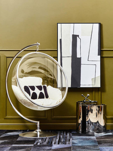 Astratto Abstract Wall Art Black Industrial